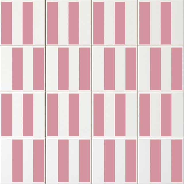 Azulejo Bold Lines - Rosa