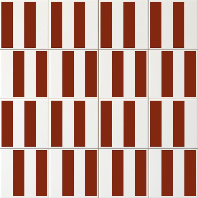 Azulejo Bold Lines - Terracota