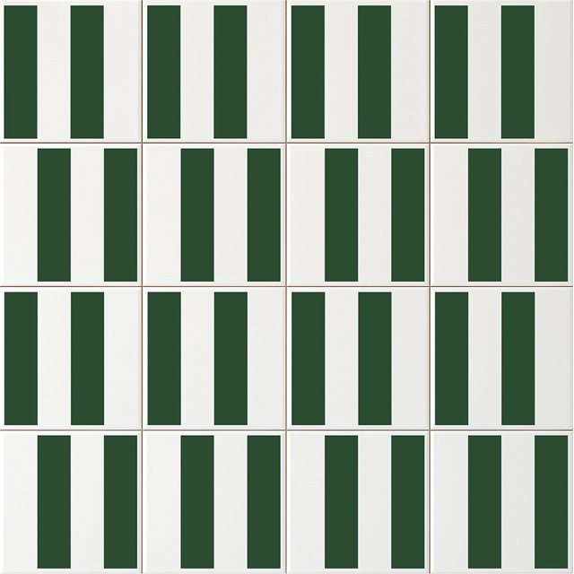 Azulejo Bold Lines - Verde Escuro
