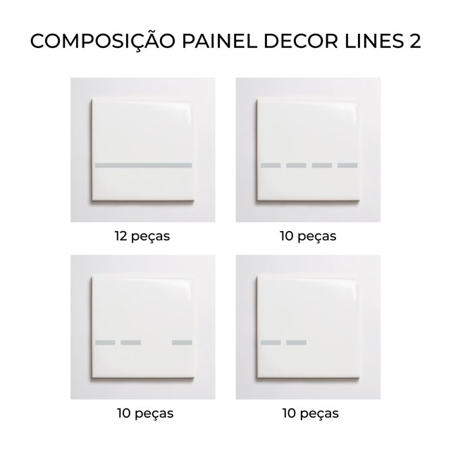 Azulejo Decor Lines 2 - Cinza