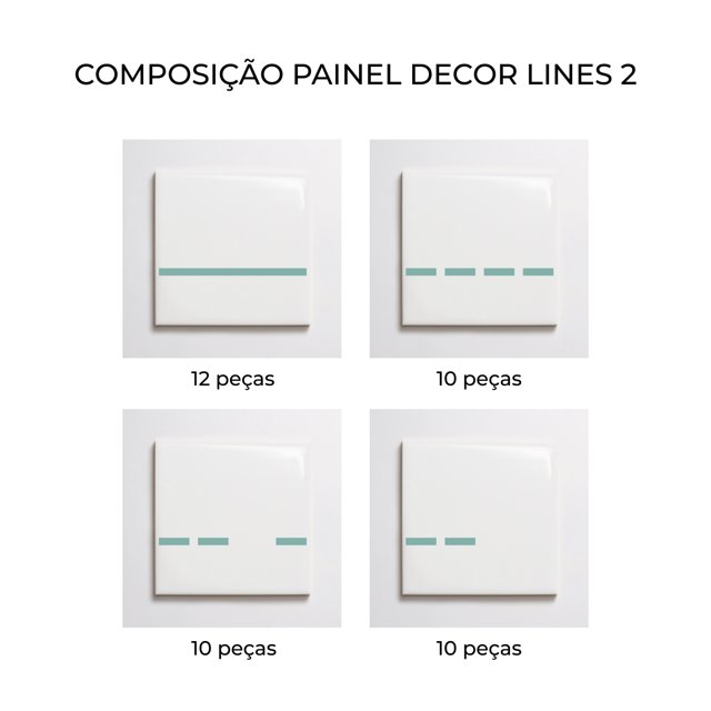 Azulejo Decor Lines 2 - Verde Menta