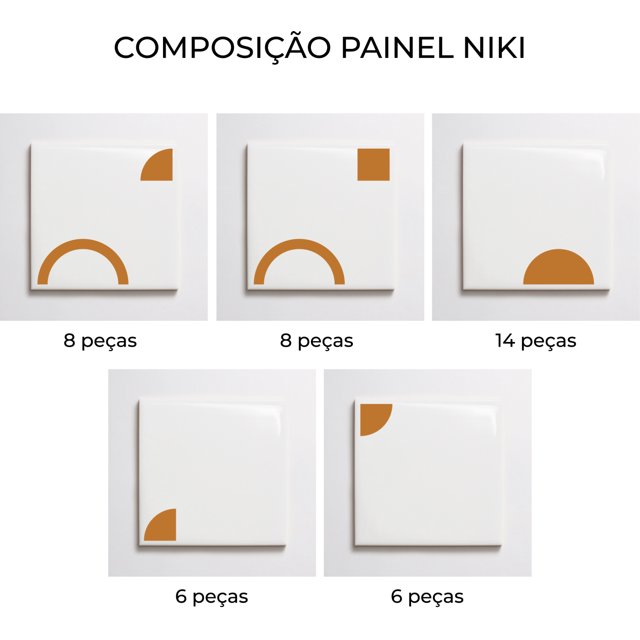 Azulejo Painel Niki - Ocre 