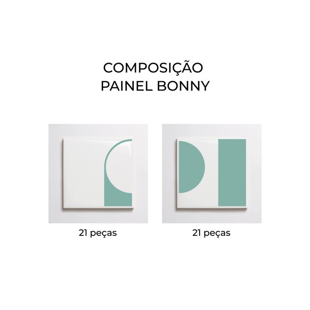 Azulejo Painel Bonny - Verde Menta