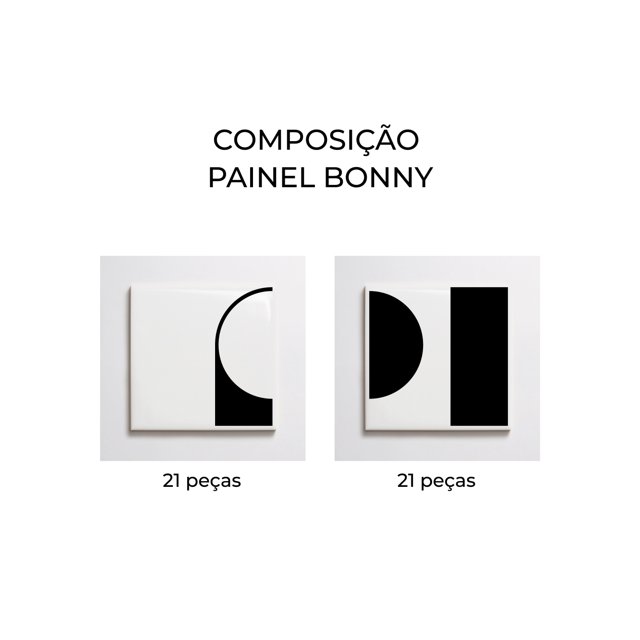 Azulejo Painel Bonny - Preto