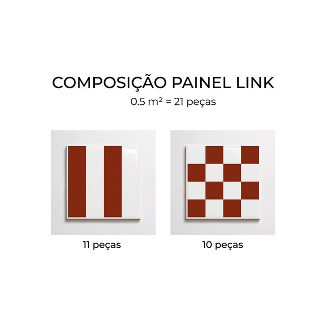 Azulejo Painel Link - Terracota