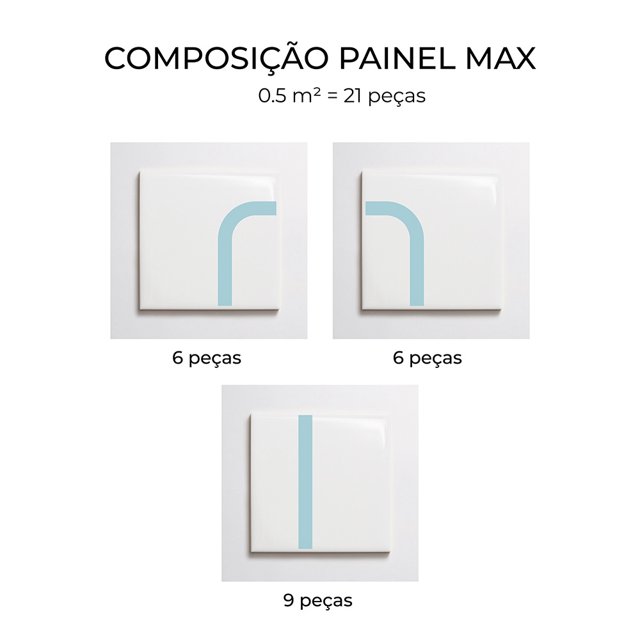 Azulejo Painel Max - Azul Claro