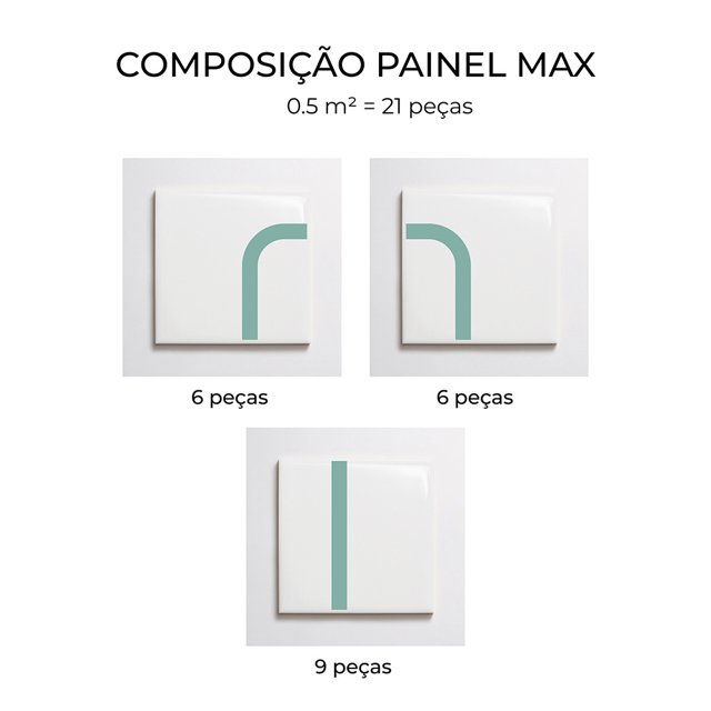 Azulejo Painel Max - Verde Menta
