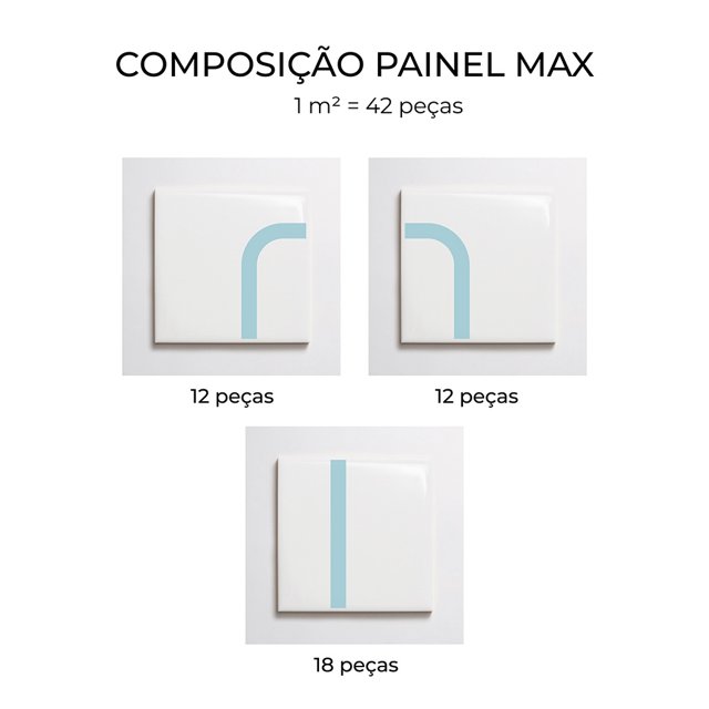 Azulejo Painel Max - Azul Claro