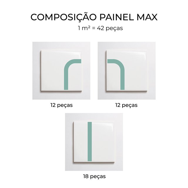 Azulejo Painel Max - Verde Menta