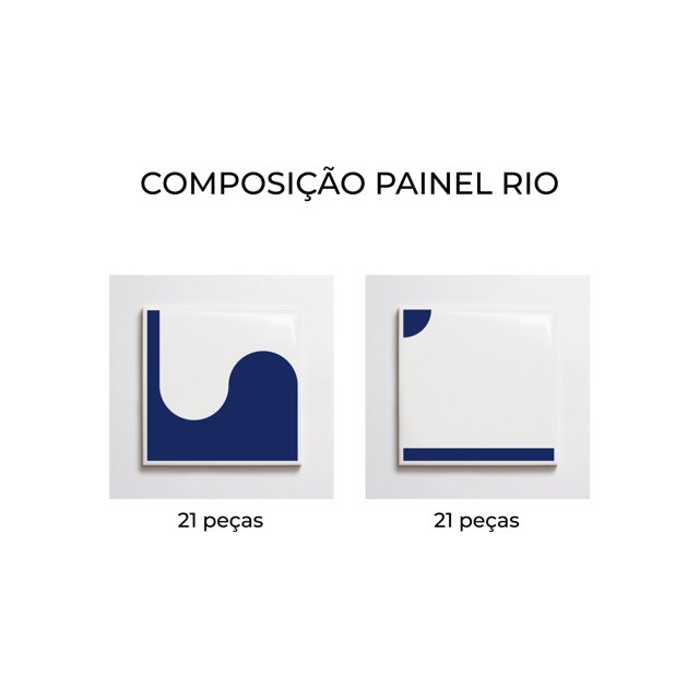 Azulejo Painel Rio - Azul Escuro