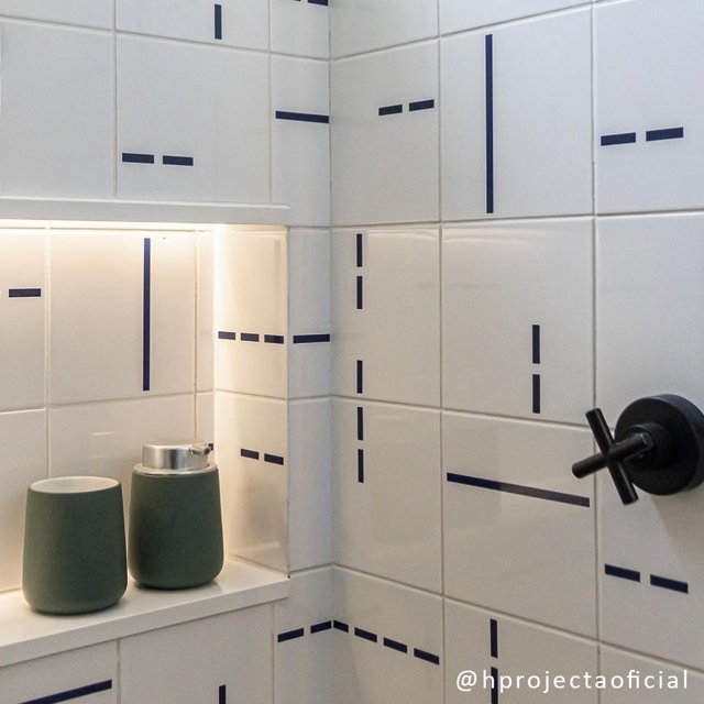 Azulejo Decor Lines 2 - Azul Escuro