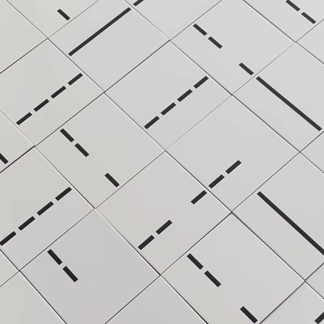 Azulejo Decor Lines 2 - Preto