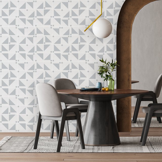 Painel Azulejo Joy - Cinza