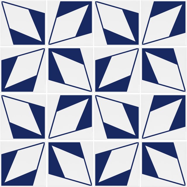 Azulejo Lumi - Azul Escuro