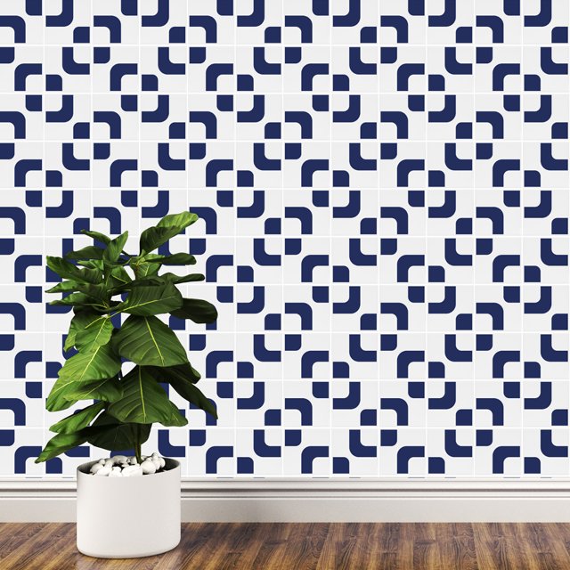 Azulejo Ollie - Azul Escuro