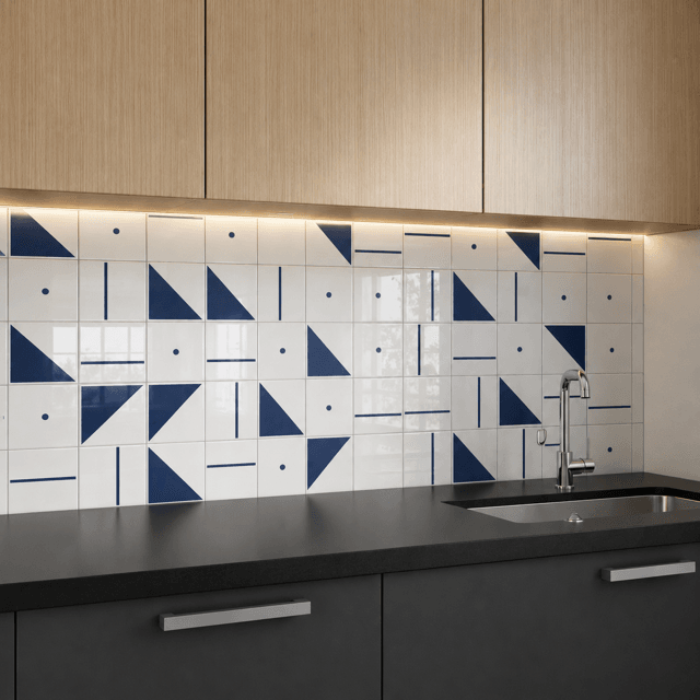 Azulejo Painel Astro - Azul Escuro