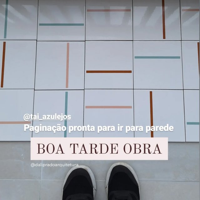 Azulejo Decor Lines - Nude, Ocre e Verde Menta