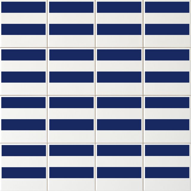 Azulejo Bold Lines - Azul Escuro