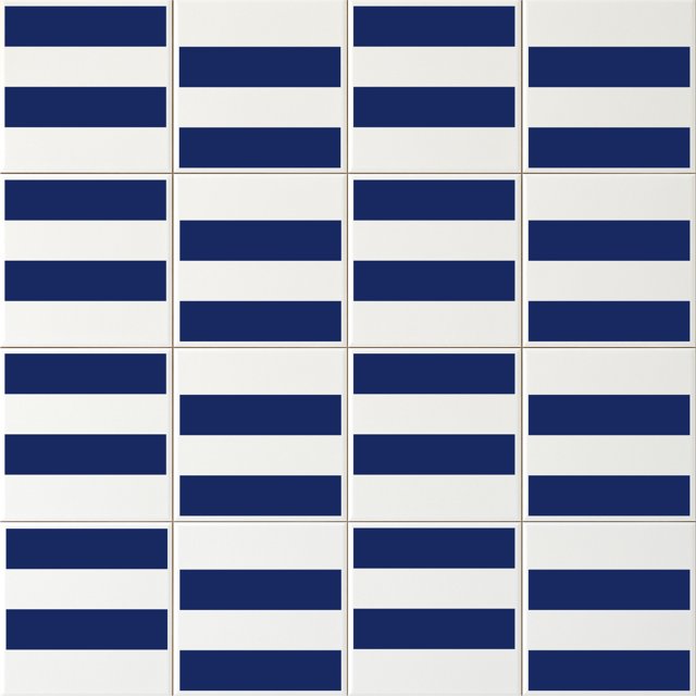 Azulejo Bold Lines - Azul Escuro