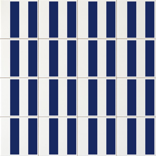 Azulejo Bold Lines - Azul Escuro