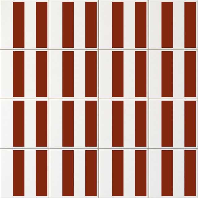 Azulejo Bold Lines - Terracota