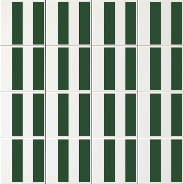 Azulejo Bold Lines - Verde Escuro