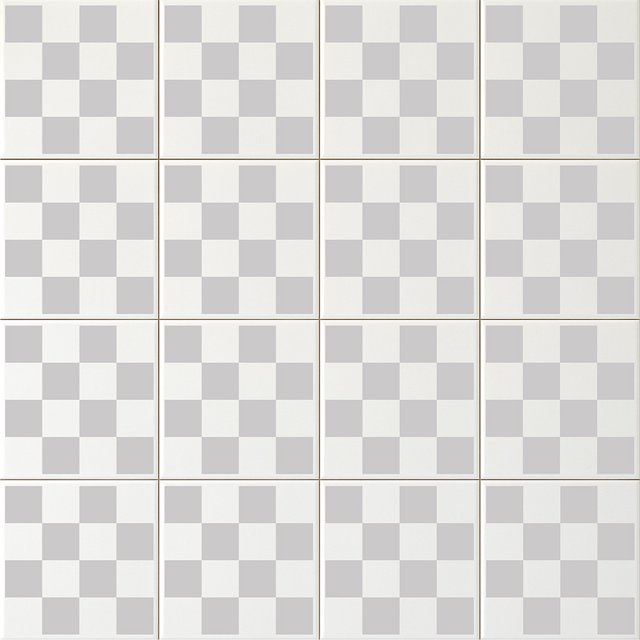 Azulejo Check - Cinza
