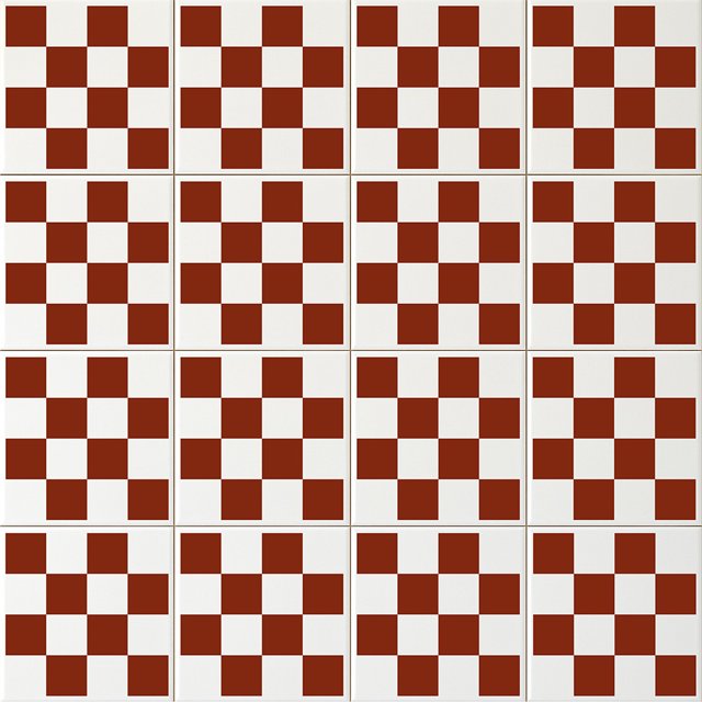 Azulejo Check - Terracota