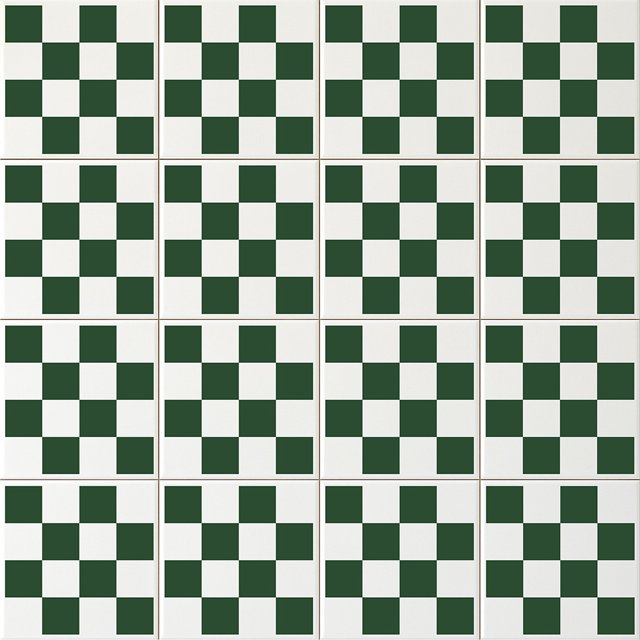 Azulejo Check - Verde Escuro