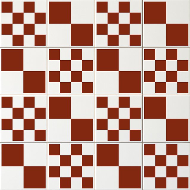 Azulejo Painel Chess - Terracota