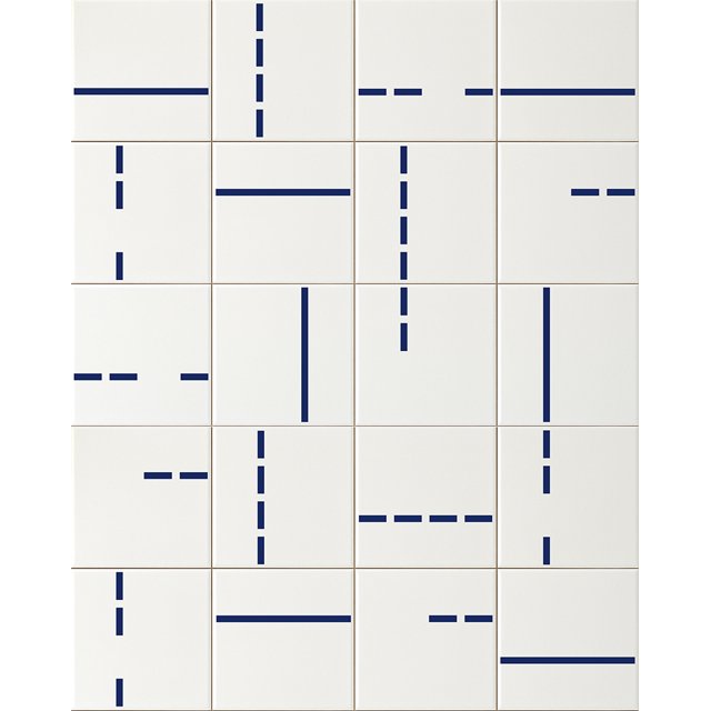Azulejo Decor Lines 2 - Azul Escuro