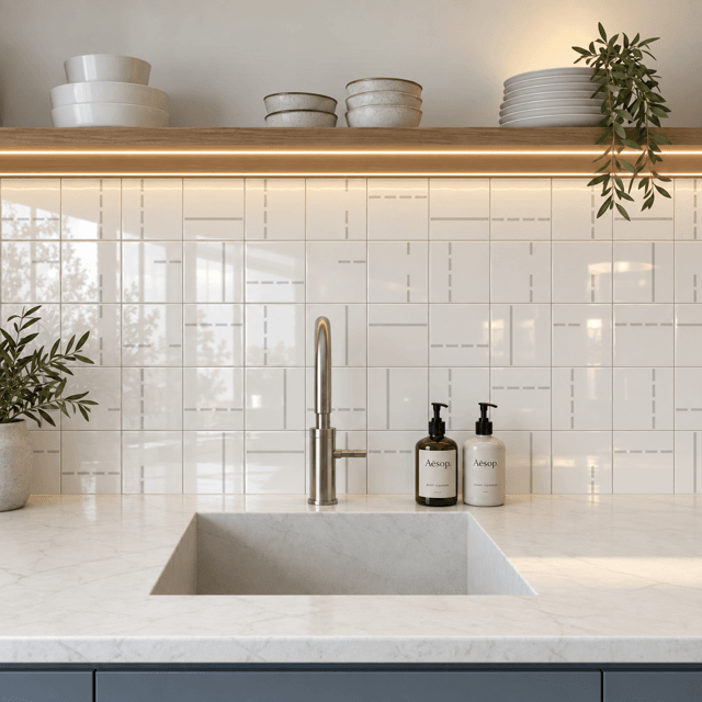 Azulejo Decor Lines 2 - Cinza