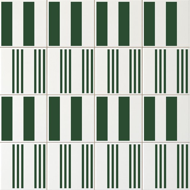 Azulejo Painel Pro Lines - Verde Escuro