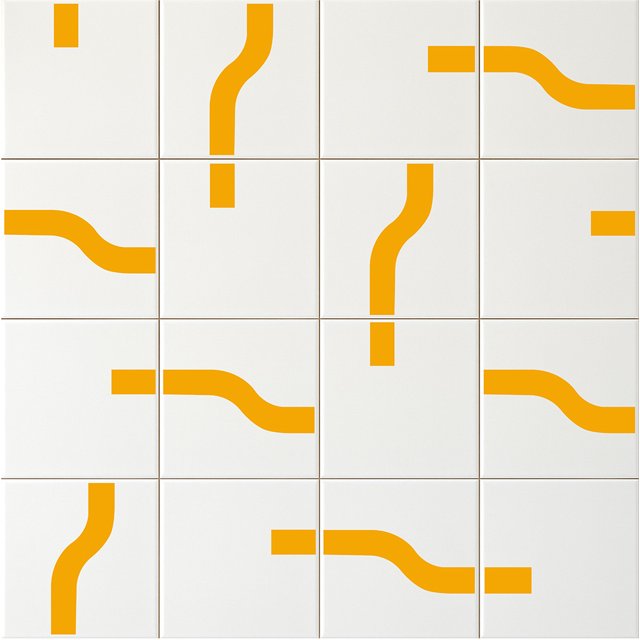 Azulejo Painel Estação - Amarelo