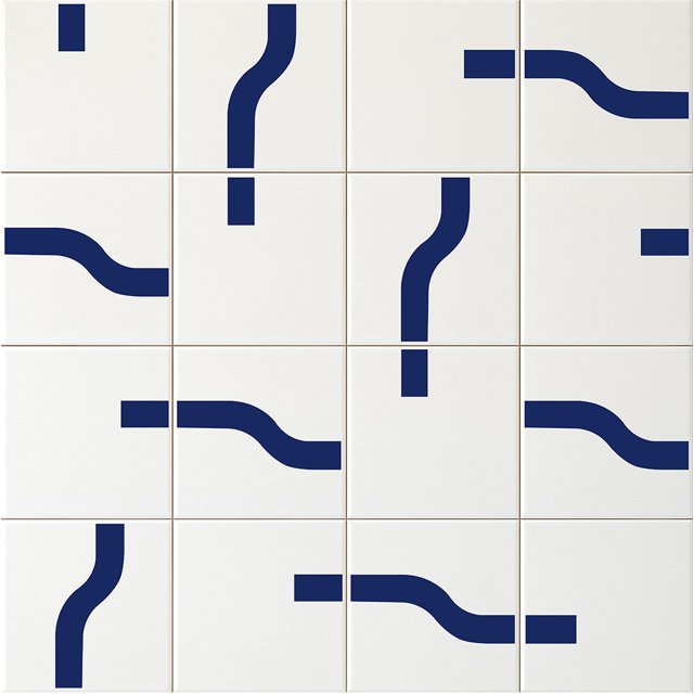 Azulejo Painel Estação - Azul Escuro 