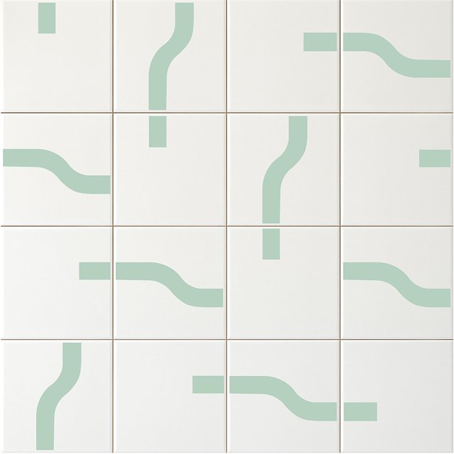 Azulejo Painel Estação - Verde Claro