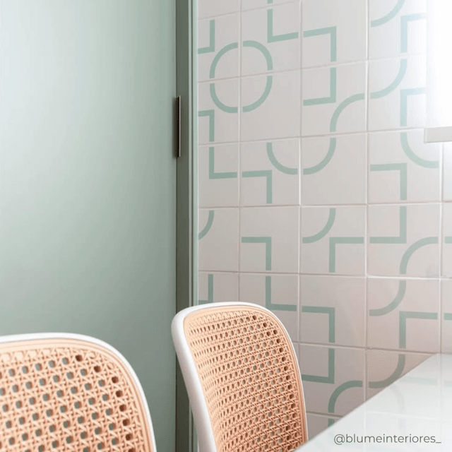 Azulejo Painel Forma - Verde Claro