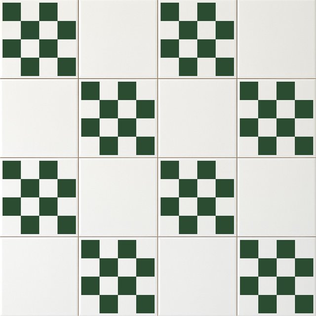 Azulejo Painel Grid - Verde Escuro