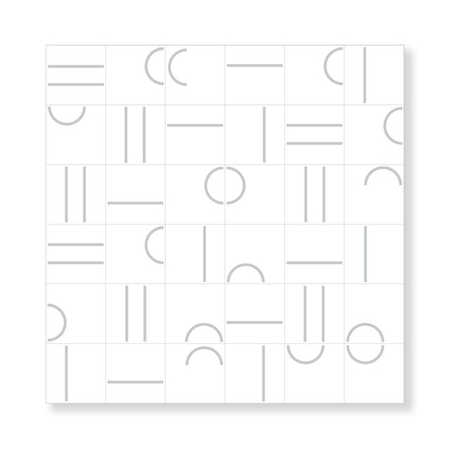 Azulejo Painel Kimi - Cinza 