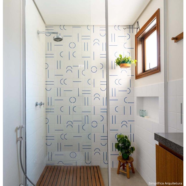 Azulejo Painel Kimi - Azul Bic 