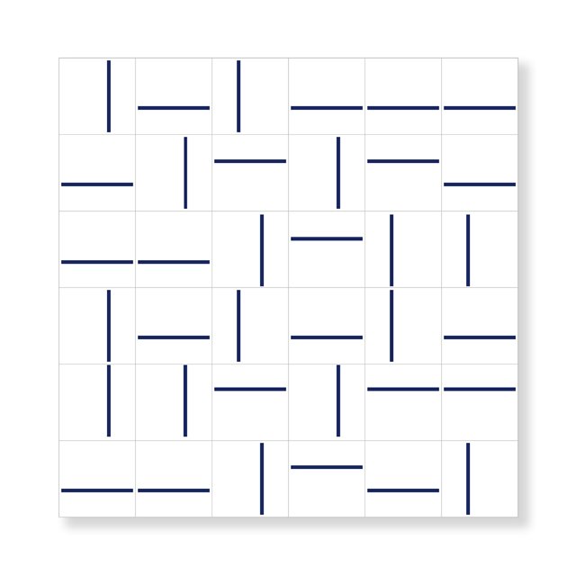 Azulejo Traço Decor Lines Azul Escuro
