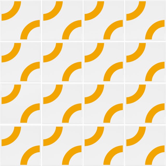 AZULEJO LYRA - AMARELO 
