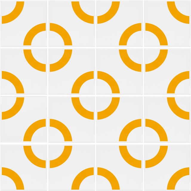 AZULEJO LYRA - AMARELO 