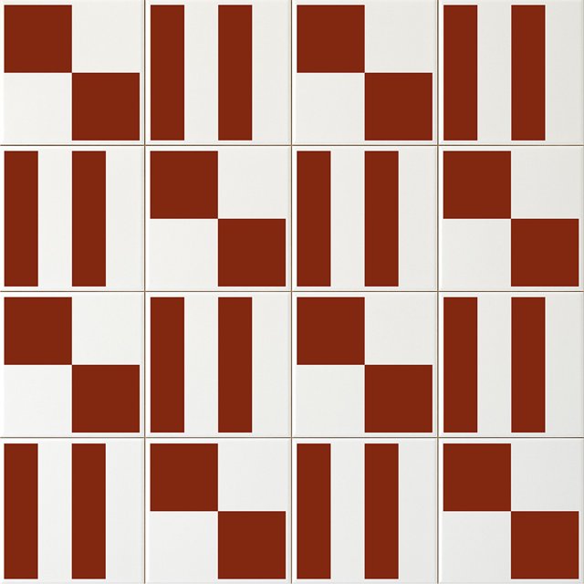 Azulejo Painel Match - Terracota
