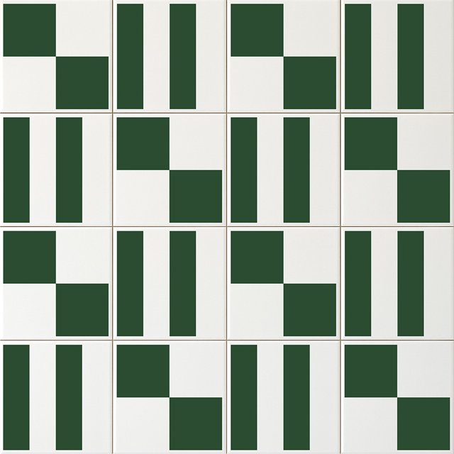 Azulejo Painel Match - Verde Escuro