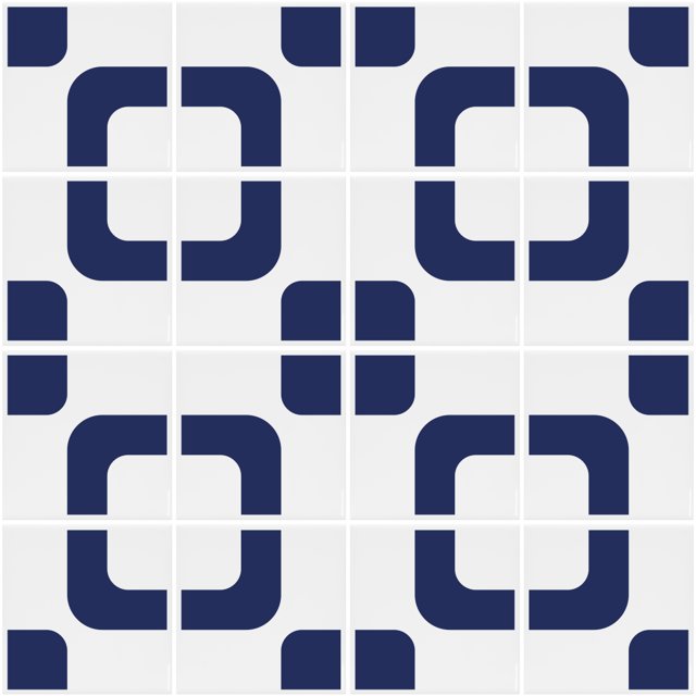 Azulejo Ollie - Azul Escuro