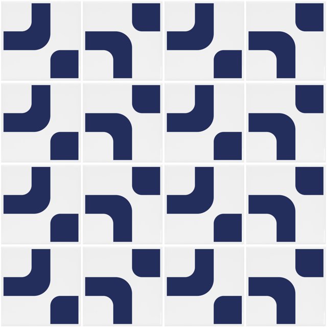 Azulejo Ollie - Azul Escuro