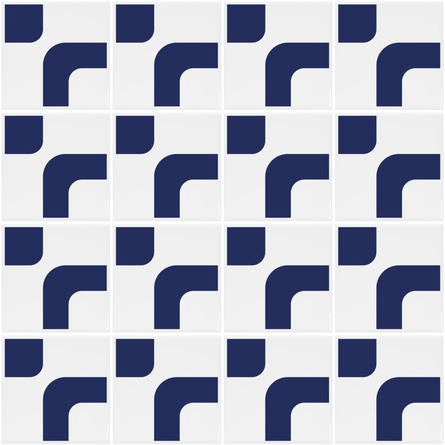 Azulejo Ollie - Azul Escuro