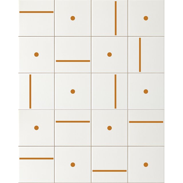 Azulejo Painel Stella - Ocre