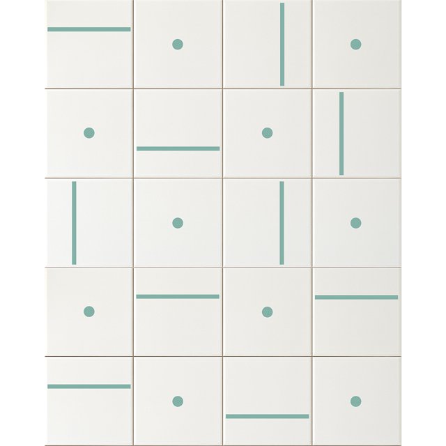 Azulejo Painel Stella - Verde Menta